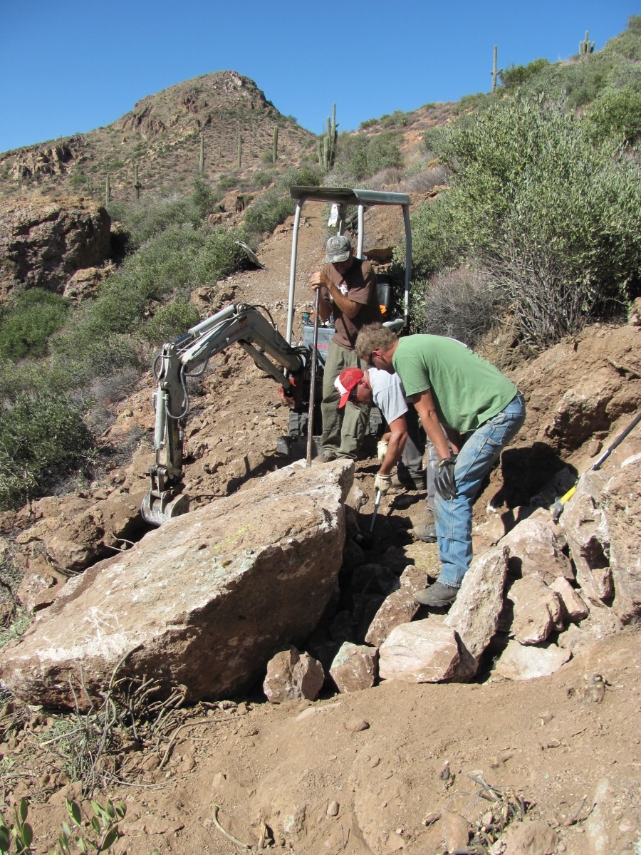 Rock Removal on Arizona Trail